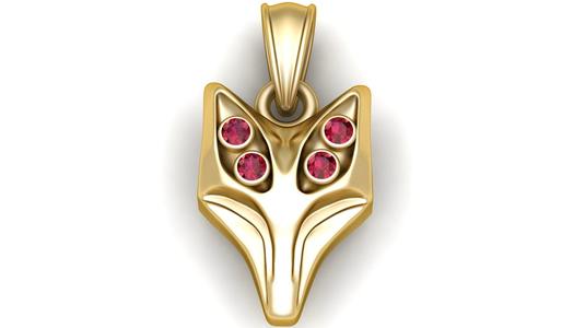 Fox Pendant – 3D Printable Model