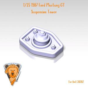 AMT 1/25 1987 Ford Mustang GT, front shock tower upgrade