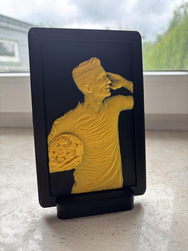 Marco Reus picture with frame and stand