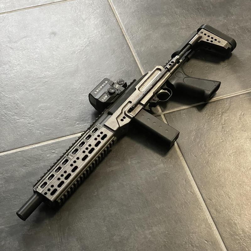KC02-EBR22 chassis for KJ/ASG KC02 airsoft replica