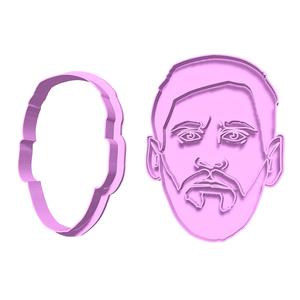 Messi's face cutter cookie cutter stamp