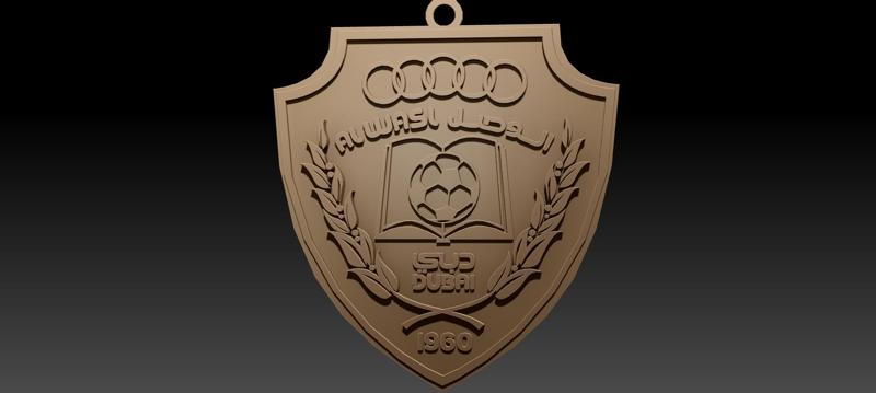 UAE Pro League Al Wasl SC keychain badge