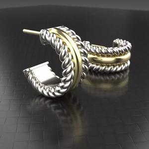 Earring two color printable model for human