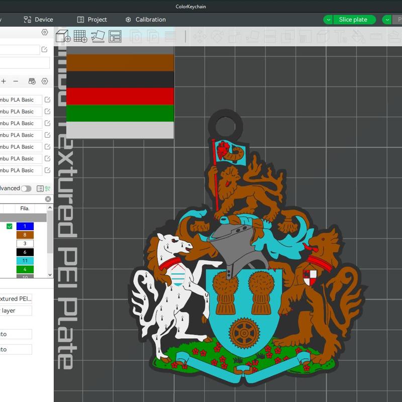 National League Altrincham keychain badge color printable and renderable
