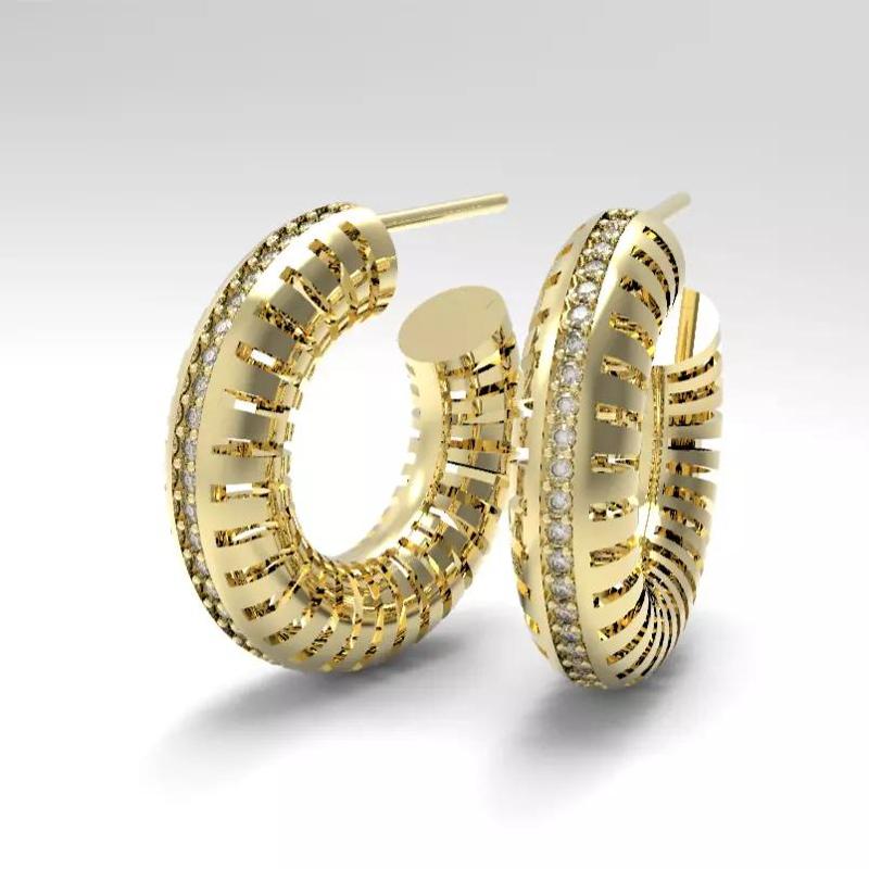 Zebra-earrings- diamond