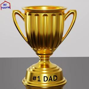 Number 1 Dad Trophy  Pencil Holder