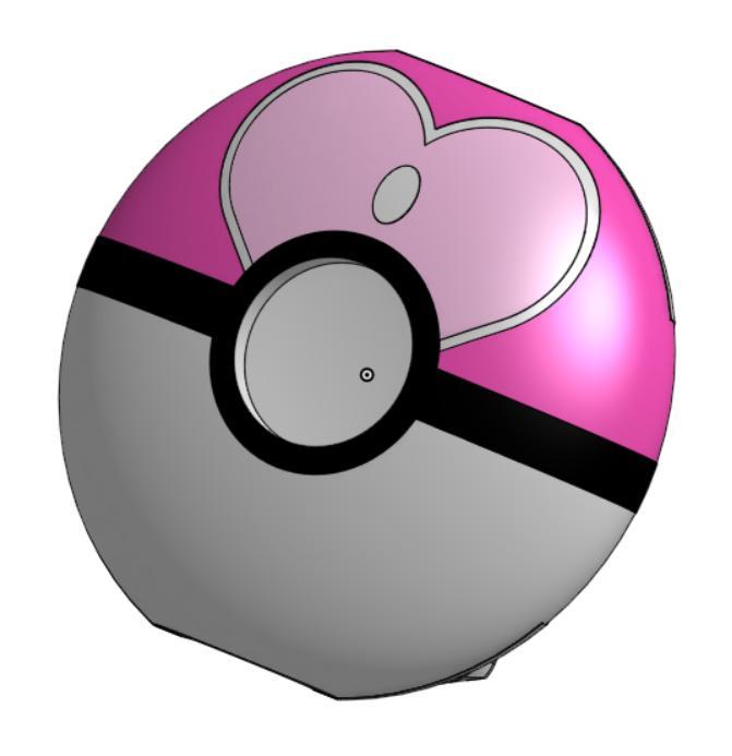 Love Ball Pokeball / Pokémon Go Plus + Protective Case
