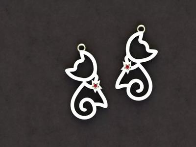 1 kiten earings