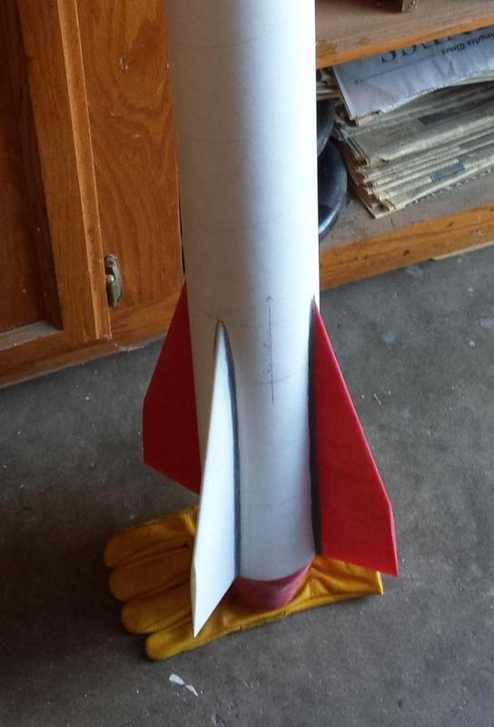 Airfoil Rocket Fin with Through-the-Wall Tabs