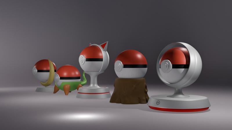 Free Pokeball Stands