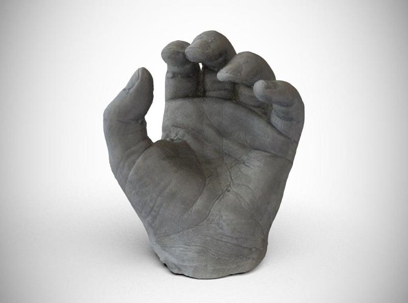 Hollies hands 3D scanned