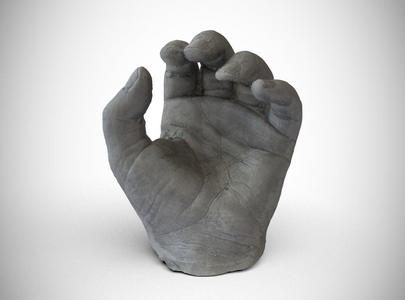 Hollies hands 3D scanned