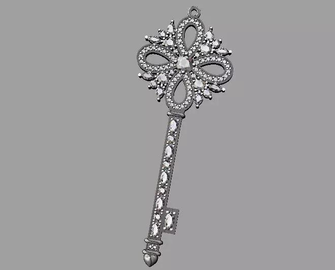 Tiffany Victoria Key Necklace