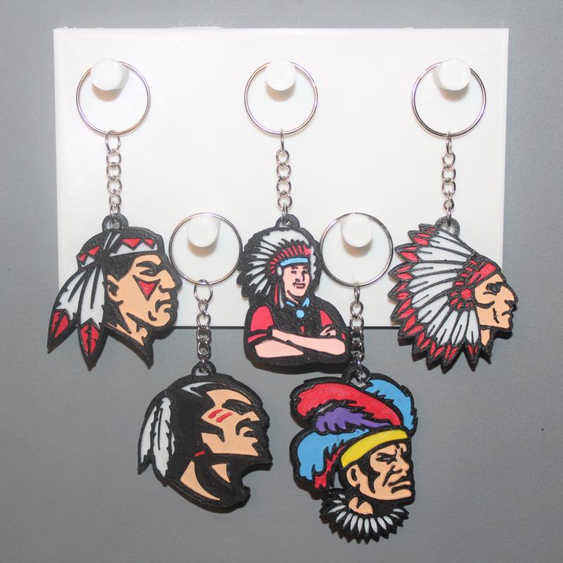 5 Brave Warrior Keychains