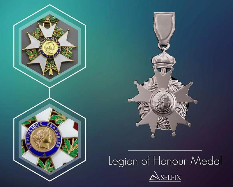 Legion of Honour Medal ready to 3D print