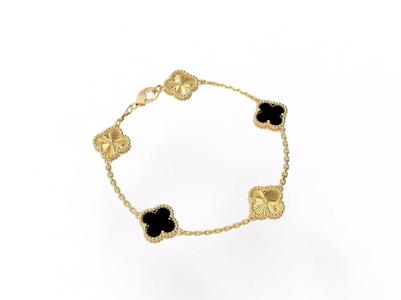 Vintage Bracelet Flower Diamond Cutted Flower 10mm