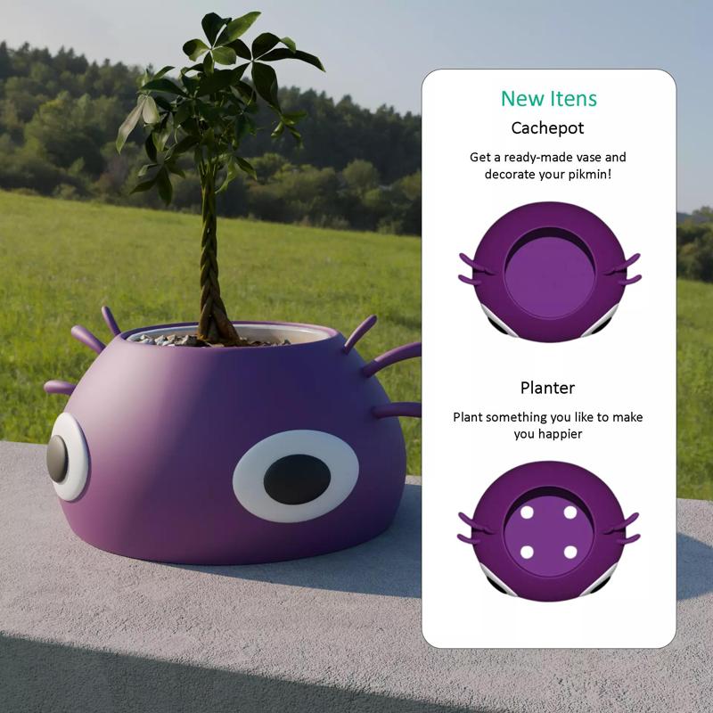Nintendo Purple Pikmin Pot and Vase