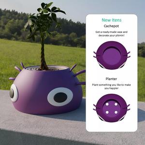 Nintendo Purple Pikmin Pot and Vase