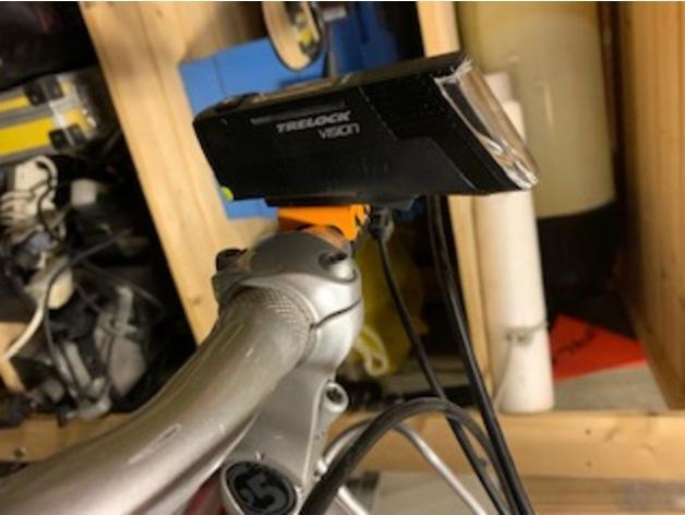 Trelock LS 760 Vision Bike Light - Support with Tie Zip