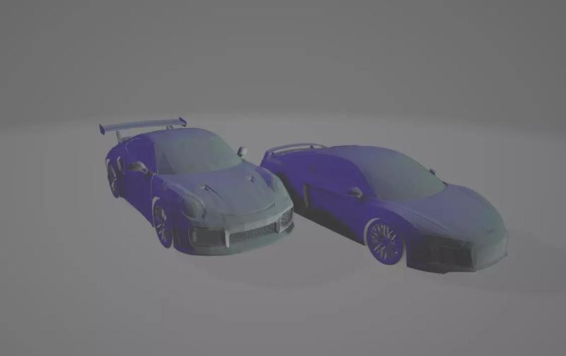 PORSCHE AND AUDI R8 READY TO PRINT