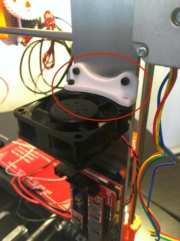 Prusa i3 Electronics Cooling Fan Mount