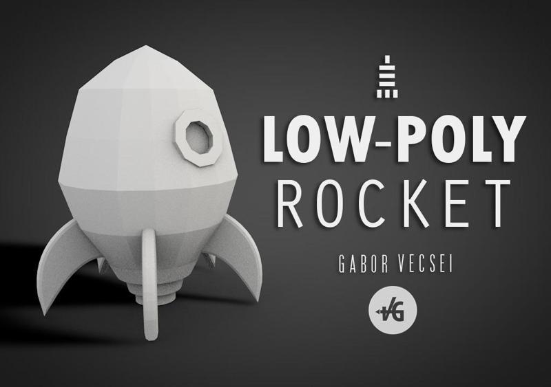 Low-Poly Rocket