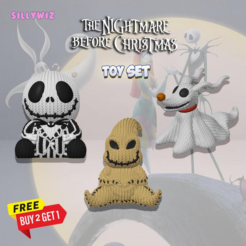 🎁 Special Offer: Buy 2 Models, Get 1 FREE! - Jack -  Oogie - Zero - Knitted Crochet