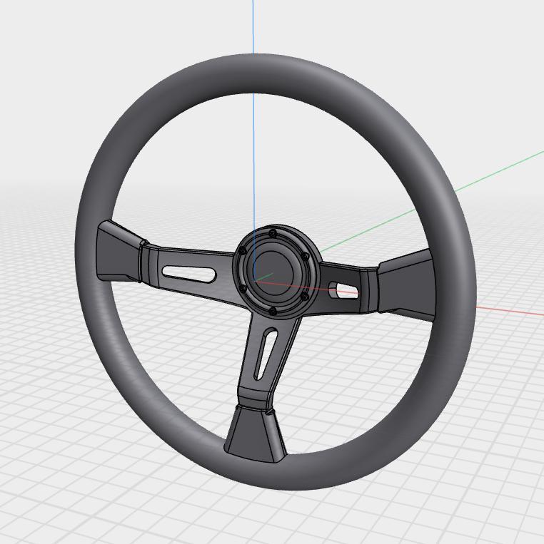 Steering Wheel - Sports Style3 25th Scale