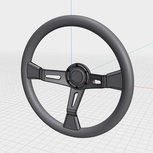 Steering Wheel - Sports Style3 25th Scale