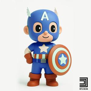 Captain America Marvel Chibi Cute