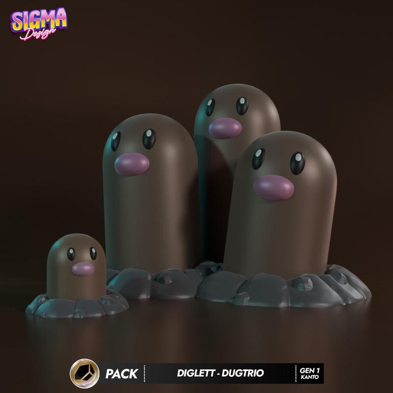pack - diglett dugtrio
