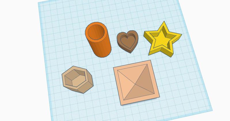 5 candle mold set / candle holder