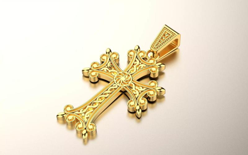 Armenian cross pendant