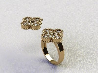 Set S 4 pendant and ring