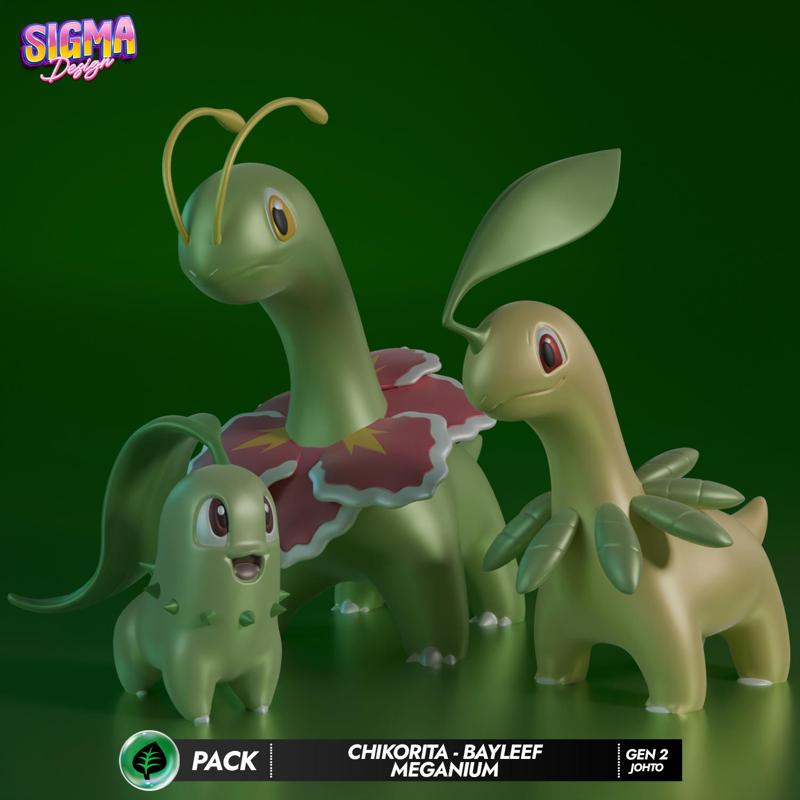 pack - chikorita bayleef meganium