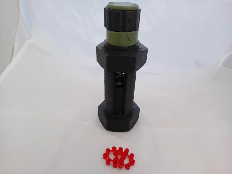 Airsoft Flashbang Grenade Impact Cap Twist Head Fuze Gun Ring M84 Flashbang Sound Grenade "Meteorite" Reusable Grenade