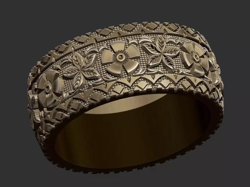 Arabesque Floral Ring