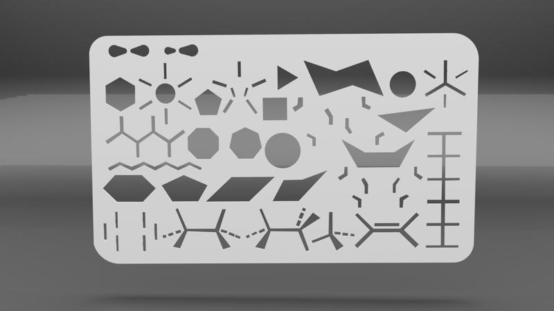 Aide dessin molécules chimie / Chemistry molecules drawing help