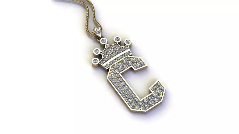 C Letter Pendant