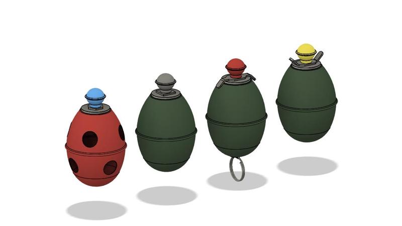 M.39 eihandgranate (4 versions)