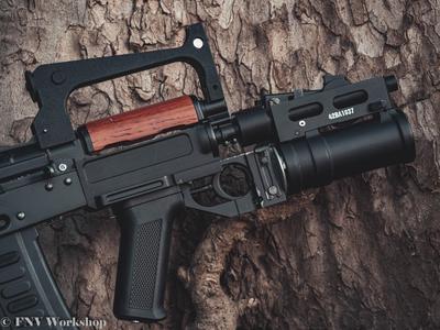 Grenade launcher attachment for FNV groza