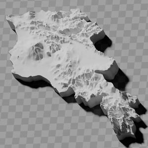 Armenia topography raised relief maps collection