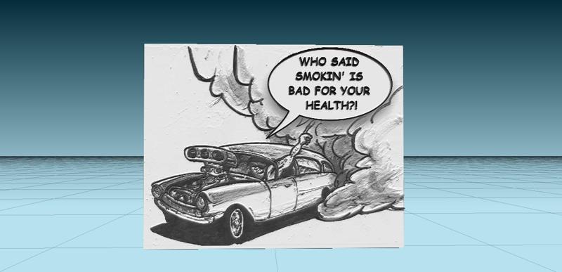 smoking Rubber stamper