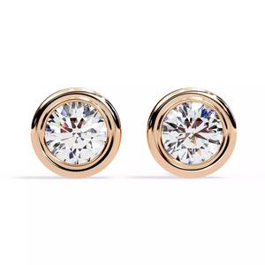 Diamond Studs Earrings 360 animation renders 3dm stl details