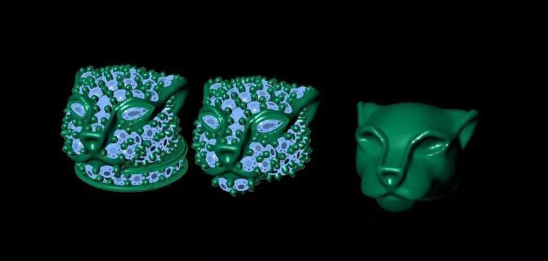 panther face  and head  ultra light