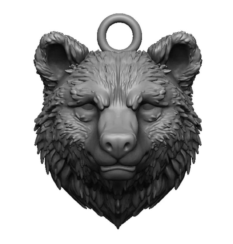 bear head pendant