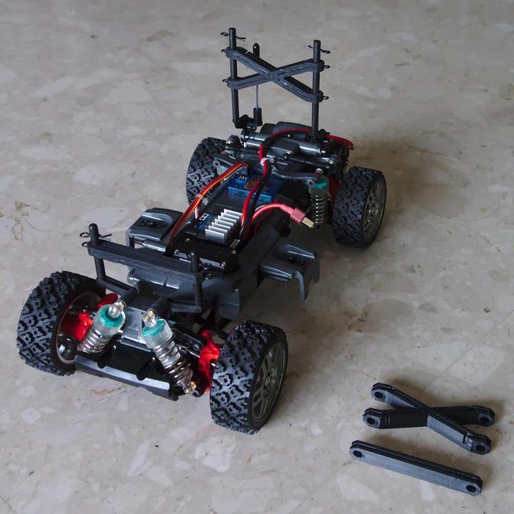 Body post stiffener for Tamiya MF-01X and M05 chassis