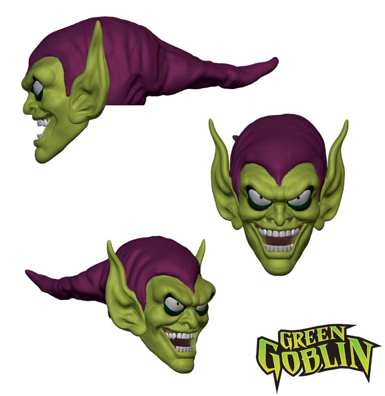 Green goblin headsculpt for marvel legends