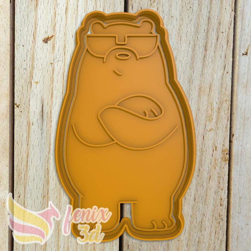 Cookie Cutter Outrageous Brown Bears with dark glasses