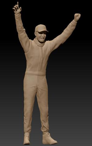 F1 pilot victory pose #1